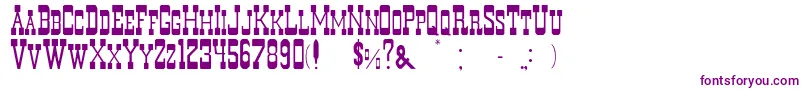 Durango Font – Purple Fonts on White Background