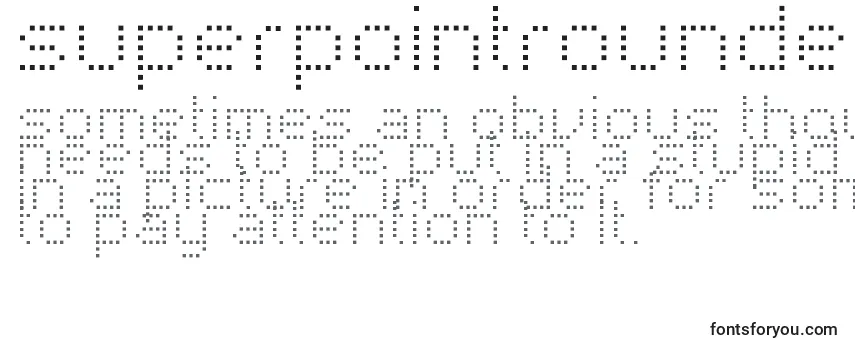 SuperpointRounded Font