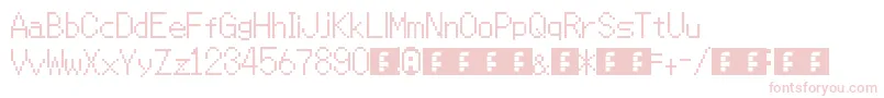 Mmbnthin Font – Pink Fonts on White Background