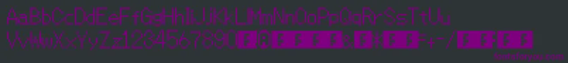 Mmbnthin Font – Purple Fonts on Black Background