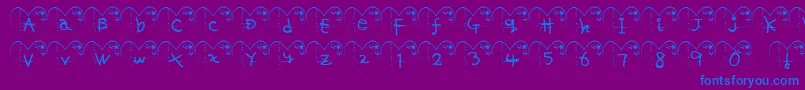 More about Ha ffy Font Ha ffy Font – Blue Fonts on Purple Background
