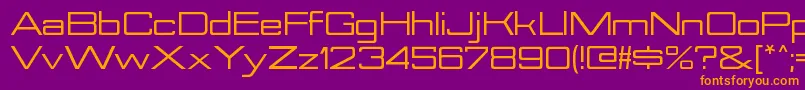 NesobriteexBold Font – Orange Fonts on Purple Background