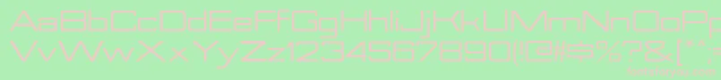 NesobriteexBold Font – Pink Fonts on Green Background