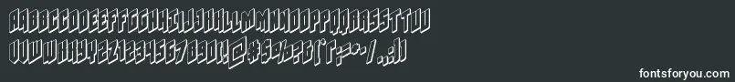 Galaxyforce3D Font – White Fonts on Black Background