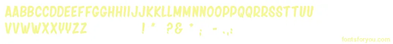 Шрифт FridayNight – жёлтые шрифты