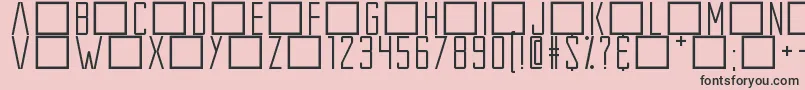 ExtrosBackstage Font – Black Fonts on Pink Background