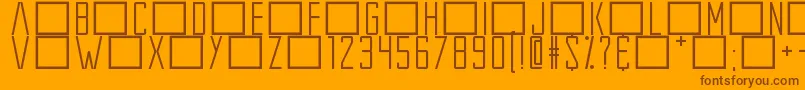 More about ExtrosBackstage Font ExtrosBackstage Font – Brown Fonts on Orange Background