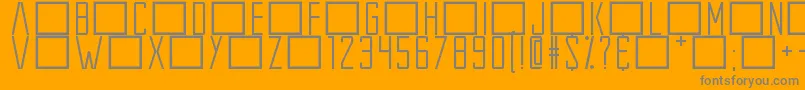 Weitere Informationen zur ExtrosBackstage-Schriftart ExtrosBackstage-Schriftart – Graue Schriften auf orangefarbenem Hintergrund