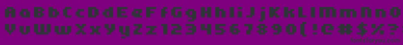 Kroeger0566 Font – Black Fonts on Purple Background
