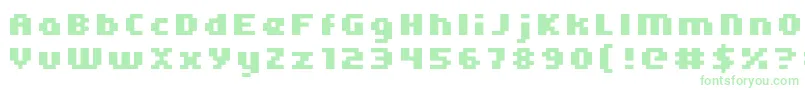 Kroeger0566 Font – Green Fonts on White Background