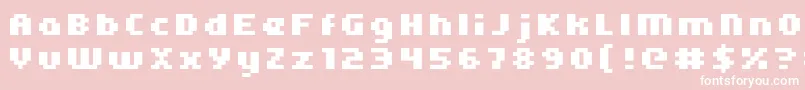 Kroeger0566 Font – White Fonts on Pink Background