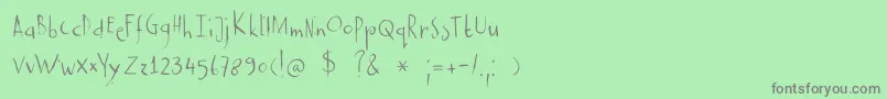 Подробнее о шрифте DkCastanea Шрифт DkCastanea – серые шрифты на зелёном фоне