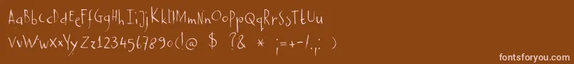 Подробнее о шрифте DkCastanea Шрифт DkCastanea – розовые шрифты на коричневом фоне