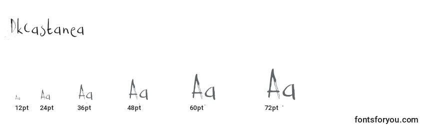 Größen der Schriftart DkCastanea