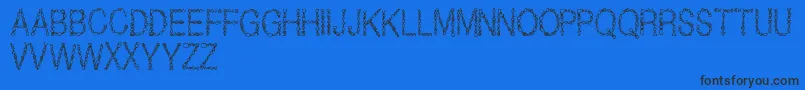 JewelsRegular Font – Black Fonts on Blue Background