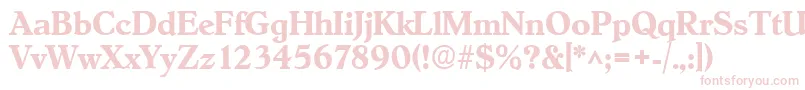 HobokenBoldDb Font – Pink Fonts on White Background