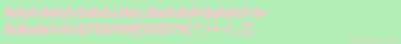 HorsDoeuvresTheGarter Font – Pink Fonts on Green Background