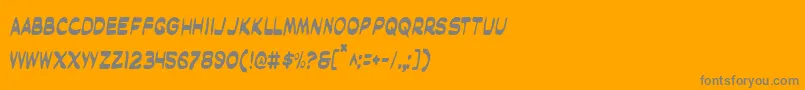 Więcej informacji o czcionce MaskedMarvelCondensed Czcionka MaskedMarvelCondensed – szare czcionki na pomarańczowym tle