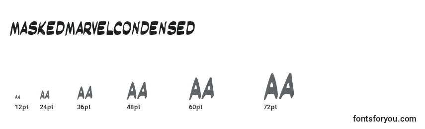 MaskedMarvelCondensed Font Sizes