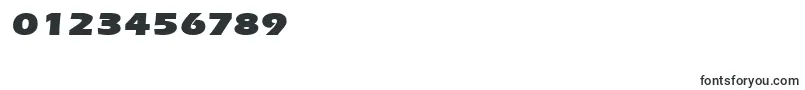 フォントErgoemildblackexpandedRegular – 数字と数値のためのフォント