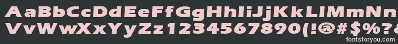 ErgoemildblackexpandedRegular Font – Pink Fonts on Black Background