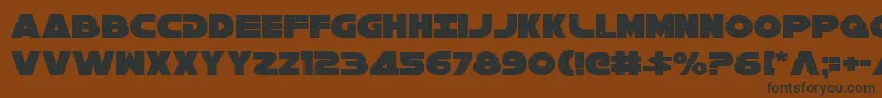 Galaxy1Condensed Font – Black Fonts on Brown Background