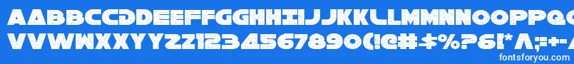 Galaxy1Condensed-Schriftart – Weiße Schriften auf blauem Hintergrund