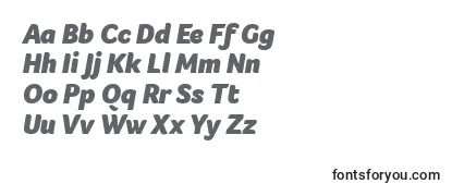 FocoBlackItalic Font