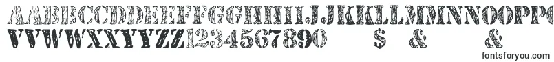 Czcionka JjstencilTrialVersion – rosta typografia