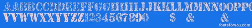 More about JjstencilTrialVersion Font JjstencilTrialVersion Font – Pink Fonts on Blue Background