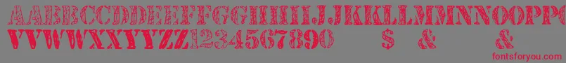 fuente JjstencilTrialVersion – Fuentes Rojas Sobre Fondo Gris
