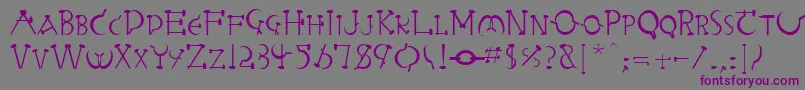 More about RabbieaRegular Font RabbieaRegular Font – Purple Fonts on Gray Background