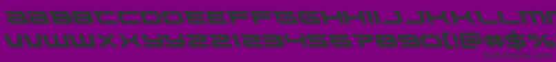 Lethalforceleft Font – Black Fonts on Purple Background