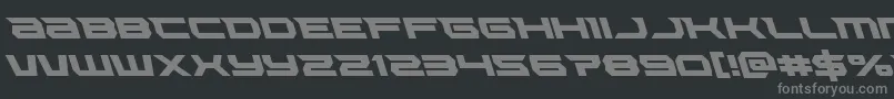 Lethalforceleft Font – Gray Fonts on Black Background