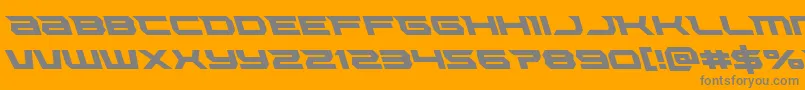 Lethalforceleft Font – Gray Fonts on Orange Background