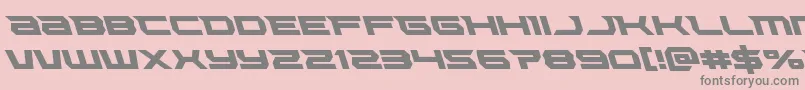 Lethalforceleft Font – Gray Fonts on Pink Background
