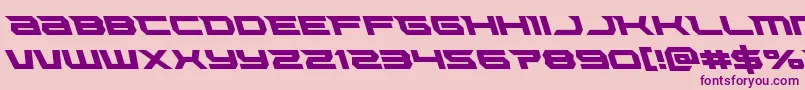 Lethalforceleft Font – Purple Fonts on Pink Background