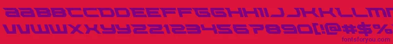 Lethalforceleft Font – Purple Fonts on Red Background