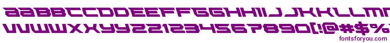 Lethalforceleft Font – Purple Fonts on White Background