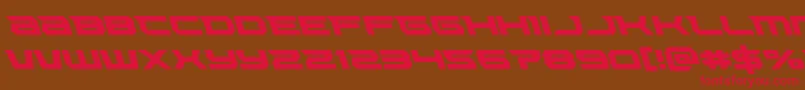 Lethalforceleft Font – Red Fonts on Brown Background