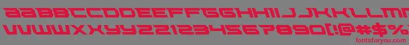 Lethalforceleft Font – Red Fonts on Gray Background