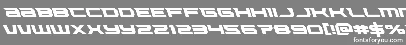 Lethalforceleft Font – White Fonts on Gray Background