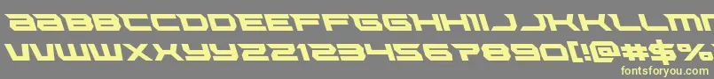 Lethalforceleft Font – Yellow Fonts on Gray Background