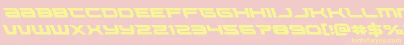 Lethalforceleft Font – Yellow Fonts on Pink Background