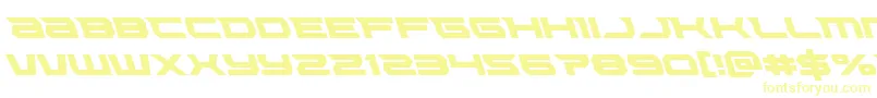 Lethalforceleft Font – Yellow Fonts on White Background