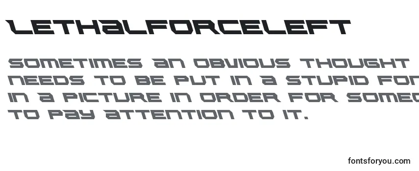 Обзор шрифта Lethalforceleft