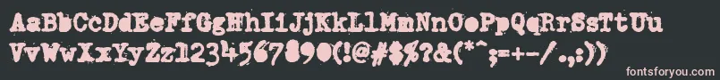 PfdumboldtypetwoAlterheavy Font – Pink Fonts on Black Background