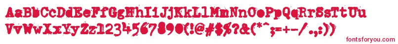 PfdumboldtypetwoAlterheavy Font – Red Fonts on White Background