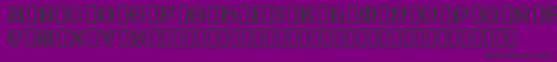 GenzschInitials Font – Black Fonts on Purple Background