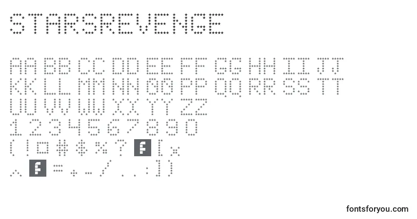 Шрифт StarsRevenge – алфавит, цифры, специальные символы